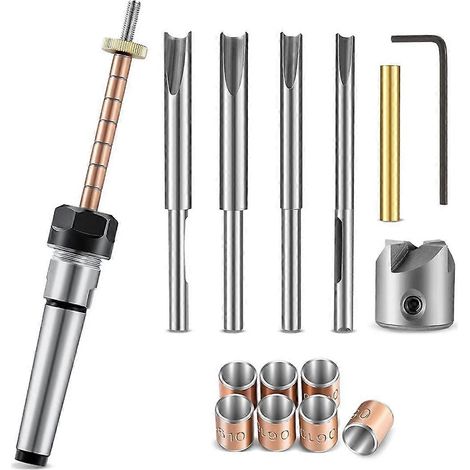 Kit de fabrication de stylos, ensemble de finition pour corps et porte-stylo, mandrin de tournage sur bois, accessoires pour tour à bois. (1/5)