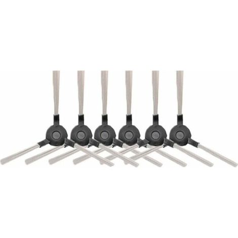 6 Pièces Brosses Latérales Robot Aspirateur Nettoyant Pièces pour Amibot Pure, Pulse et Prime,AMIBOT Prime H2O,AMIBOT Pure H2O,