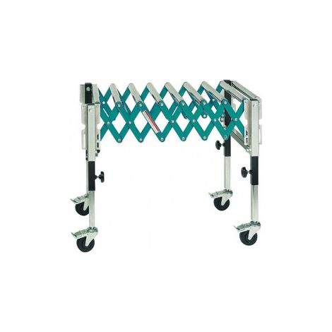 JOUANEL - Table à rouleaux extensible, largeur 500 mm, longueur maxi 1300 mm - 420 x 1 300 mm (1/2)