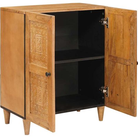 Maison Exclusive - Buffet Marron clair 60 x 33 x 75 cm bois de manguier massif (1/5)
