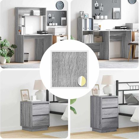 Selbstklebende Schraubenabdeckung 12 pcs Graues Sonoma