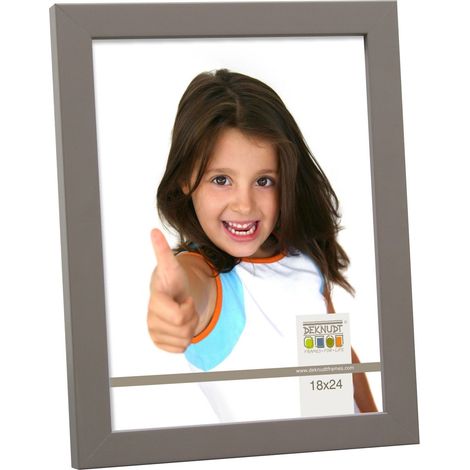 Cadre Photo Moderne Bois Gris Foncé 20 x 25 cm