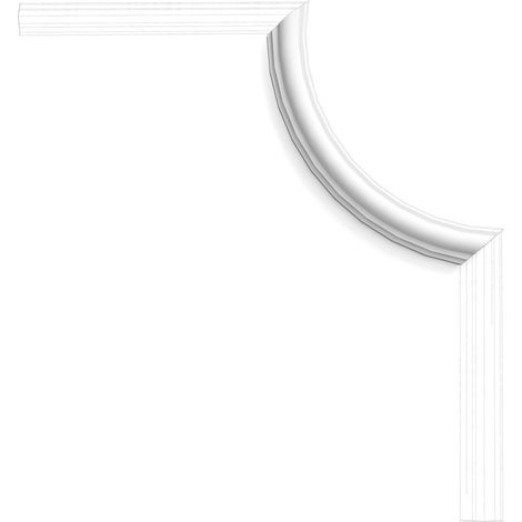 Profil für Wand Friesleiste Orac Decor PX103A AXXENT Eckelement Eckstück Dekorelement Rahmen Zierleiste PX103 19 cm (1/5)