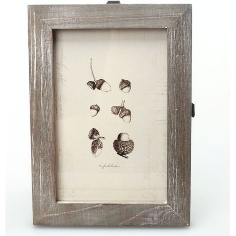 Cadre Photo Bois Vintage - 17,6 x 12,6 cm - Pour Photo ou Certificat - Montage Murale ou Bureau - 5 Coloris - Lot de 1 (1/4)