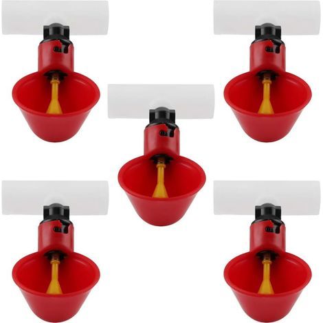 5pcs Automatic Waterer, ABS, 20mm, For Chickens, Ducks, Birds (1/5)