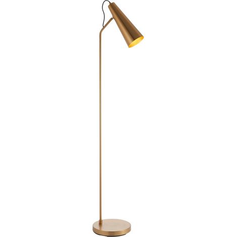 Endon Karna New Lampada da terra Task in caldo ottone anticato (1/5)