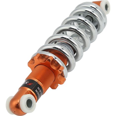 Verstellbarer Universal-Stoßdämpfer, 190 mm, für Motorräder und Roller, maximale Belastung 544 kg (1200 lbs). Farbe: Orange. (1/5)