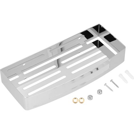 Porte-savon en acier inoxydable 304, plateau porte-éponge mural, étagère de douche avec évacuation, support de rangement pour toilettes, salle de bain de dortoir (1/5)