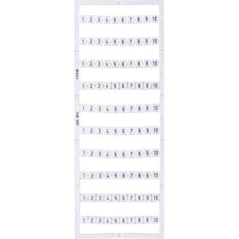 Pennarelli Mini-WSB 10x 1-10 bianchi 248-502 /5 pezzi/