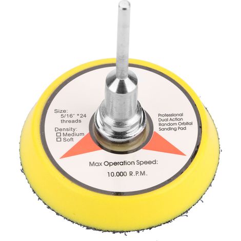 Ortviai Disque de ponçage pneumatique 5 cm avec tige cylindrique 3 mm en PU pour meuleuse pneumatique (1/5)