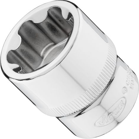 VIGOR T+ Steckschlüsseleinsatz, 1/2 (12,5 mm) Vierkant hohl, Außen TORX Plus Profil, SW E30+ (1/2)