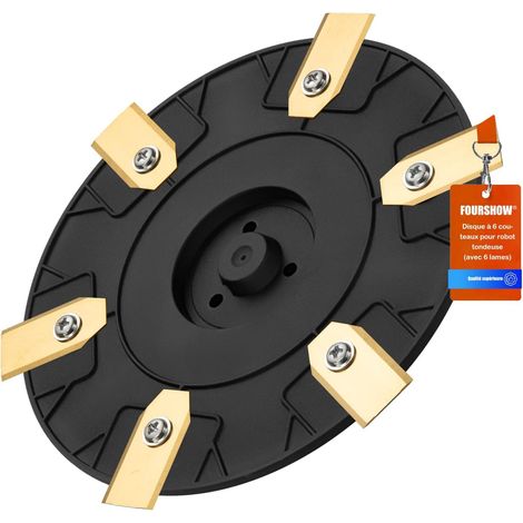 【Coupe Plus Efficace】 Disque de Lames + 6 Pièces Compatibles avec Gardena Sileno Life, Sileno, Sileno Plus, R100li R130li R160li, Disque de Lames pour Tondeuse Robotisée (1/5)