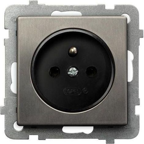 Ospel Presa moderna incassata in acciaio inox 16A 230V