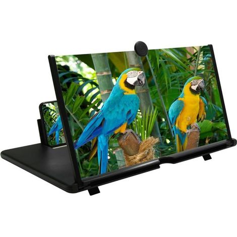 Lente d'ingrandimento per schermo del telefono, lente d'ingrandimento da 16 pollici per cellulari, lente d'ingrandimento 3D HD per smartphone (1/5)