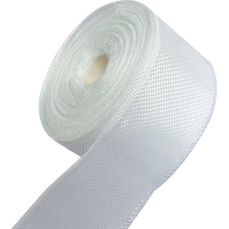Tissus Fibre de Verre 5cm x 30 m Fibre Verre Ruban de Fibre Mat de Verre Réparations pour Résine Époxy ou Polyester Sur Tous Supports Bois Métal Plastique (1/5)
