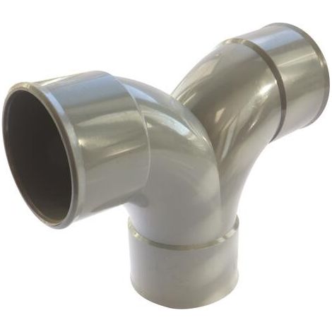 DOUBLE COUDE PVC A 87.30° POUR EVACUATION FEMELLE