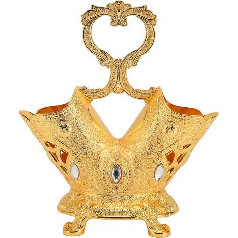 Besteckhalter aus goldfarbenem Metall im Retro-Stil, europäischer Stil, elegante Aufbewahrung für Küchenutensilien, Tischdekoration. (1/5)