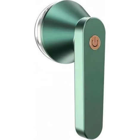 Rasoir électrique anti-bouloches, câble rechargeable USB, 3 lames (vert). (1/5)