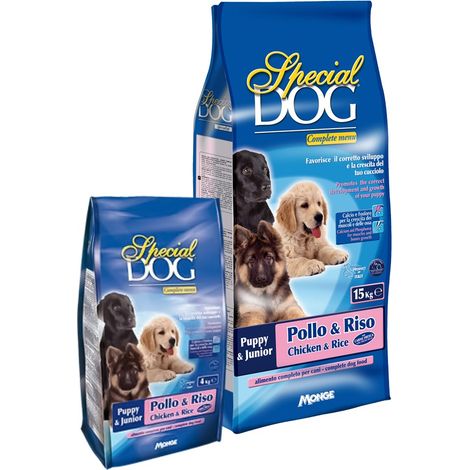 CROCCHETTE PER CANI JUNIOR 'SPECIAL DOG' pollo e riso - kg 1,5