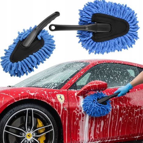 Cepillo para limpiar ventanas de productos de limpieza para el polvo del coche con mango (1/5)