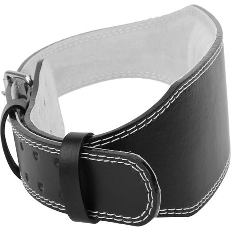 Ceinture d'entraînement en cuir synthétique pour soulevé de terre et squats, soutien lombaire réglable avec 10 niveaux d'ajustement, équipement de musculation.