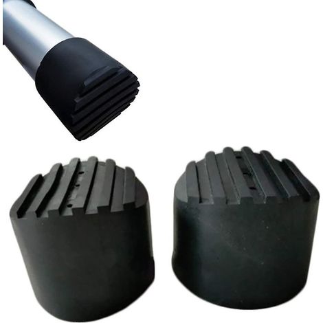 Pieds de rechange antidérapants en caoutchouc pour échelle télescopique, tapis/chaussures/patins/protections pour échelle extensible/pièces/accessoires d'échelle R (1/3)
