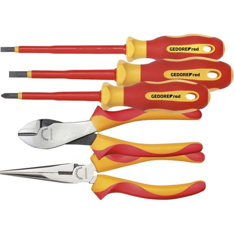 GEDORE RED 3301414 - Jeu d'outils VDE 2x pinces PH SL 5 pcs. , R39002005 (1/5)