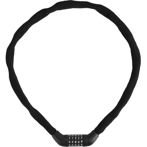 Chaîne combinée 5 chiffres réinitialisable sécurité antivol pour VTT, scooter, moto, vélo de montagne haute sécurité (1/5)