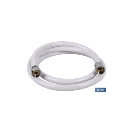 PVC-Brauseschlauch, messingfarben, weiß, 1,5 m