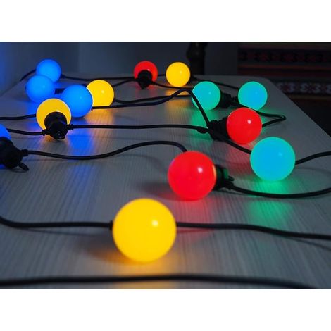 Guinguette Party Garland with 20 LED Lights 6 m Multi-Coloured (1/5)
