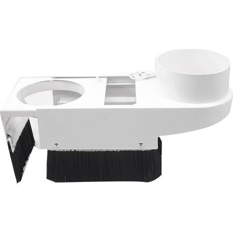 Collecteur de Poussière pour Fraiseuse CNC, Couverture de Broche pour Machine de Gravure, Diamètre 85mm, Outils de Nettoyage de Pinceaux pour Menuiserie (Nextcard), Blanc et Noir Durables. (1/5)
