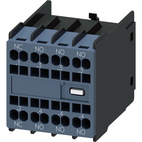 Siemens Contatto ausiliario 3S+1Ö percorsi di corrente:1Ö, 1S, 1S per contattori ausiliari/motori S00/S0, 3RH29112HA31