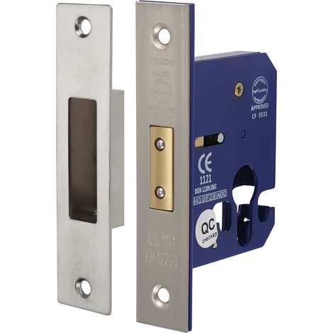 TIMCO Euro Deadlock Satin Nickel - 66mm