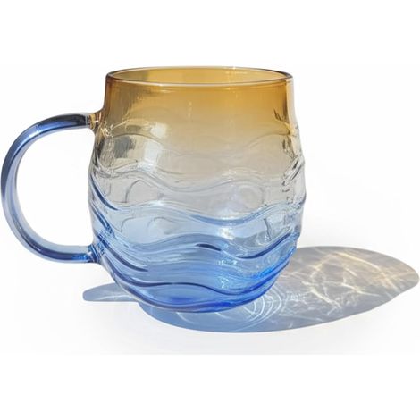 Glasses Coffee Cups with Handle Beautiful Sunset Mugs for Coffee (1/5)