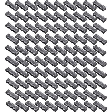 Bloc de jonction 6 positions double rangée TB‑1506L, 100 pièces, 600V 15A, bornier à vis pour connexion électrique (1/5)