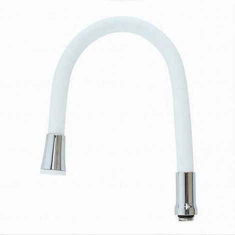 Canna Ricambio Miscelatore Rubinetto Lavello Cucina Flessibile Bianco 50cm 87502 (1/2)