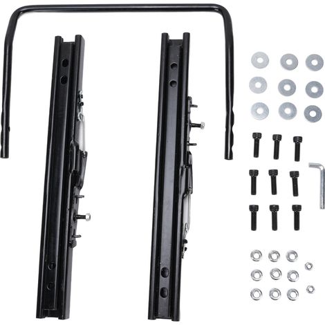Pyhodi Curseur Universal Sesets, Kit D'assemblage de Piste de Montage des Sièges, Double Verrouillage de Curseur de Curseur de Curseur de Curseur de Curseur de Semis pour Les Courses. (1/5)