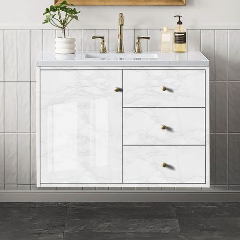 Self-Adhesive PVC Wallpaper with Marble Effect (1/5)