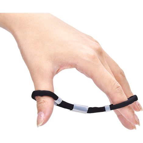 Sangle de doigt ajustable pour arc de chasse réglable, accessoire noir pour tir à l'arc (1/5)