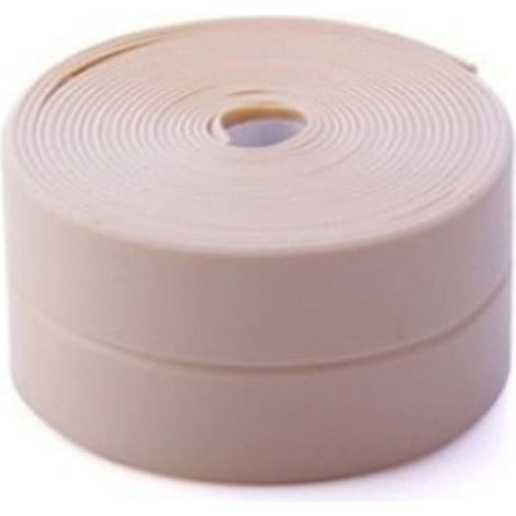 Ruban d'Etanchéité PVC Auto-Adhésif - 320 x 2 x 1 cm - Pour Joints Baignoire Douche Cuisine Salle de Bain - 3 Pièces (1/5)
