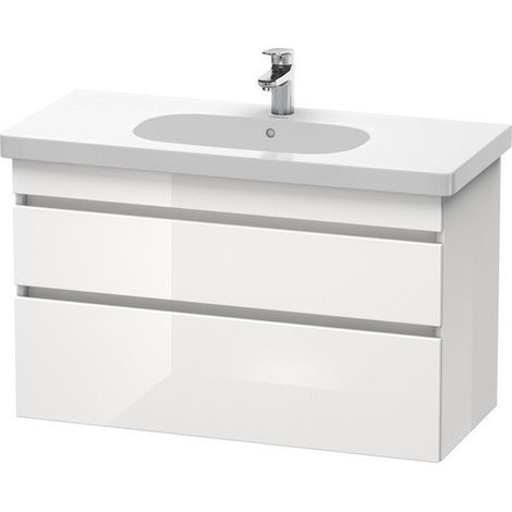 Mueble bajo lavabo DURASTYLE 453x1000x610mm nogal oscuro / blanco mate