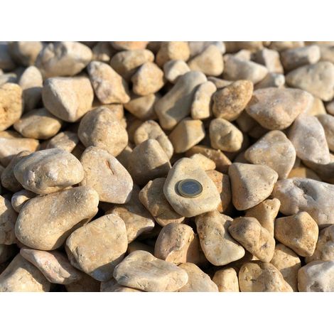Canto rodado Amarillo Saturno - Big bag 1.000 kg. - 40-60 mm