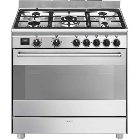 Smeg Master BG91X2 Küchenherd Freistehender Herd Elektro Gaskochfeld Edelstahl A (1/3)