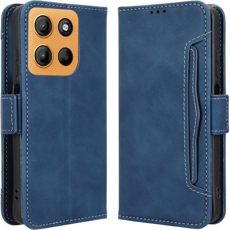 Klapphülle für Motorola Moto G17 / G17 Power / G15 / G15 Power, mit Kartenfach, Marineblau