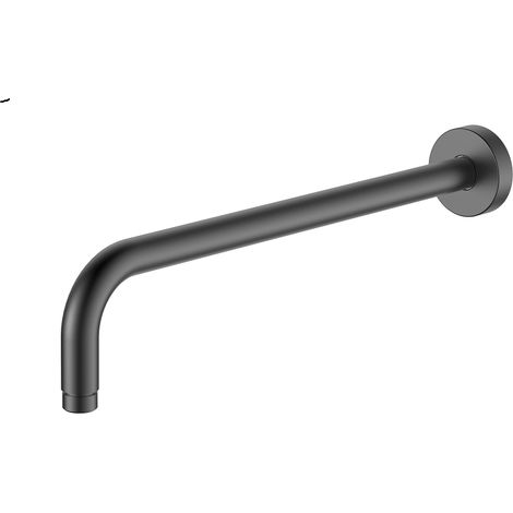Avapax  Pommeau de douche Rämme - 37,9 cm - Gris anthracite mat - Acier inoxydable - Collection Ronde (1/2)