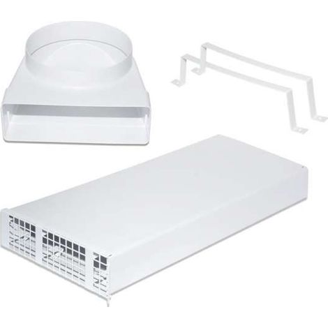 Blauberg Laibungskit mit Stahlgitter weiß KIT BlauPlast white 160 Montagekit Fensterlaibung 8001277