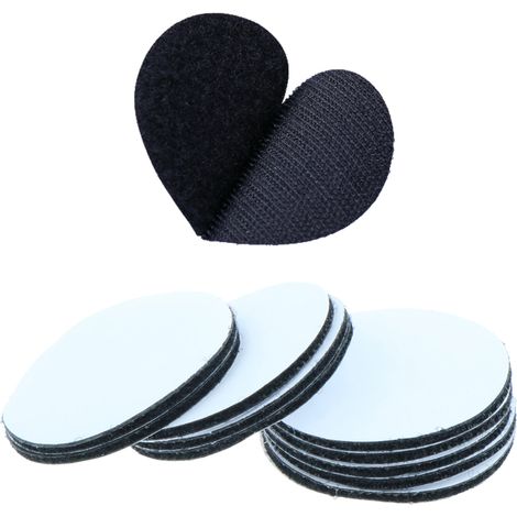 Velcro Dots - Auto-Adhesif - Diamètre 45 mm - Pour Fixation Sans Perçage - Lot de 10 (1/5)