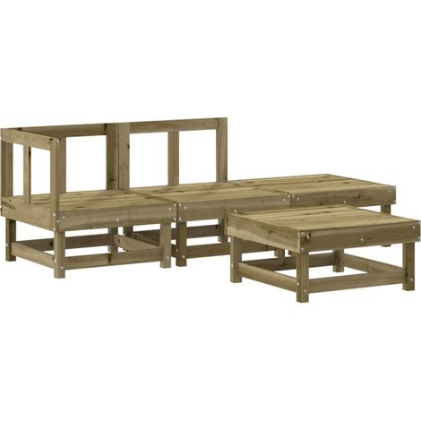 Maison Exclusive - Set Salotto da Giardino 4 pz in Legno Impregnato di Pino (1/5)