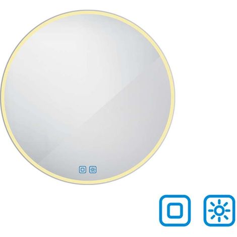 Nimco - Spiegel mit LED-Beleuchtung, Durchmesser 70 cm, zwei Berührungssensoren ZP 26001RVX (1/5)