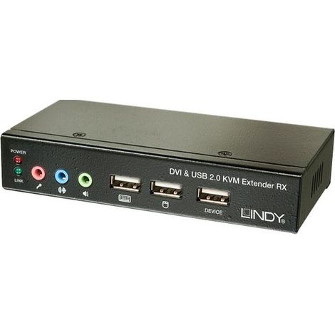 Lindy 39377 interruptor KVM Negro